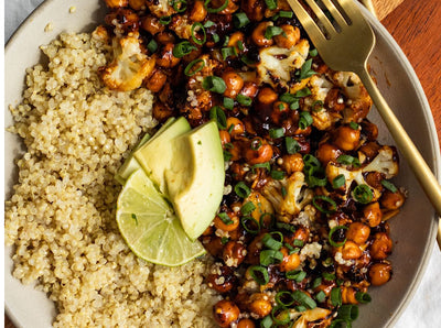 Vegan Hot Honey Cauliflower & Chickpea